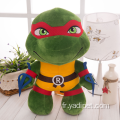 Jouets en peluche en peluche de tortue mignonne de dessin animé